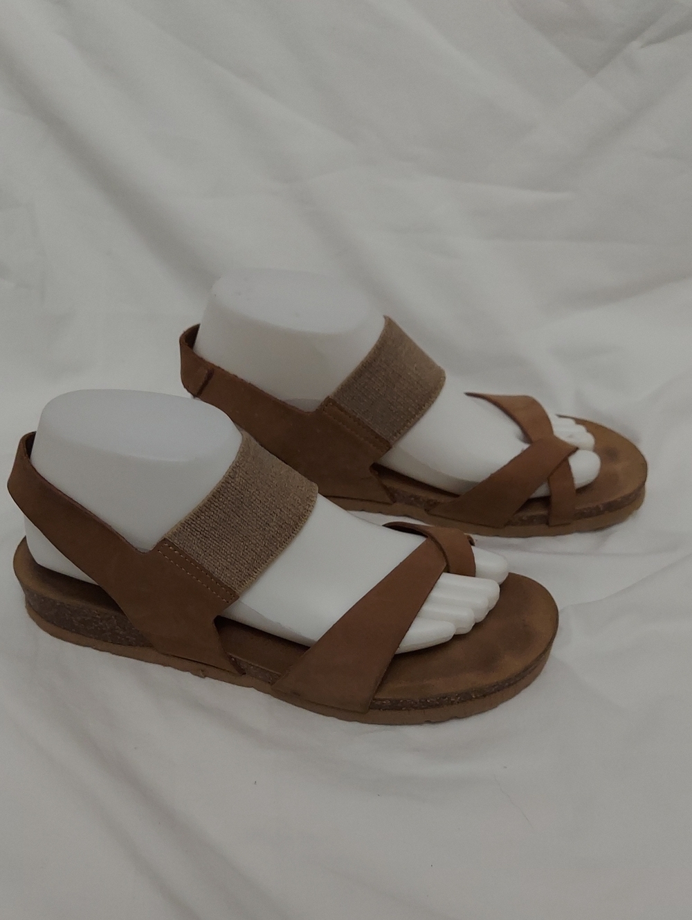 BioNatura nubuck suede comfort slingback sandal. Womens 7.5